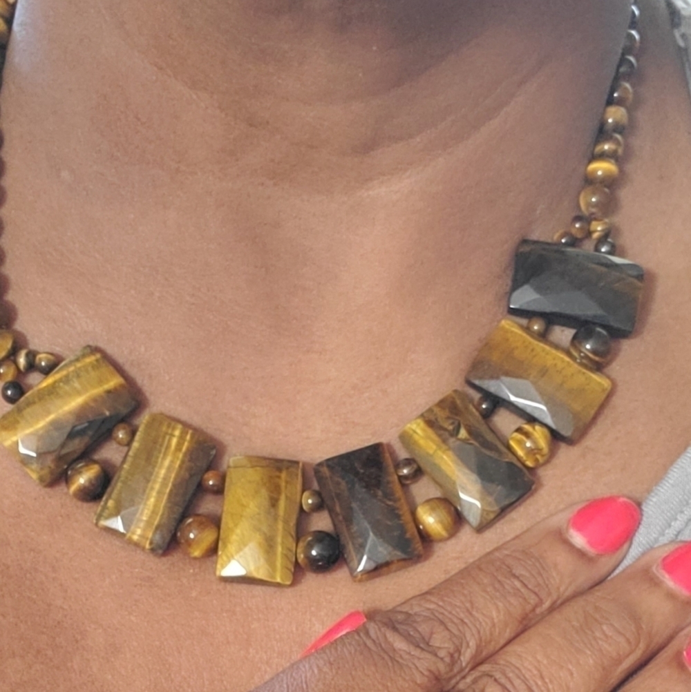Tigers Eye 18 Inch Necklace - Picture 2 of 8
